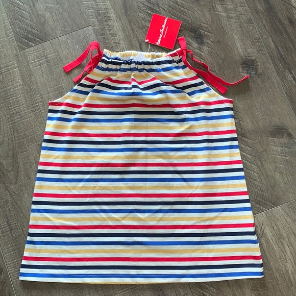 HANNA ANDERSSON SLEEVELESSS STRIPED GIRLS TANK NWT - Picture 1 of 4